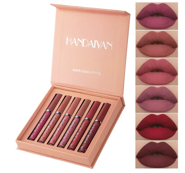 Kit 12 Peças - Batom Matte Impermeável Handaiyan