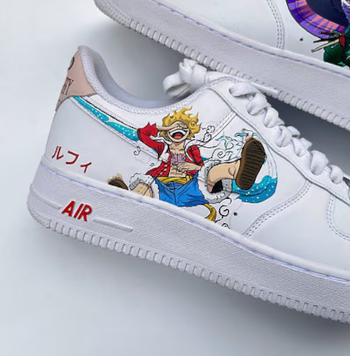 Tênis Air Force 1 Personalizado Luffy Zoro