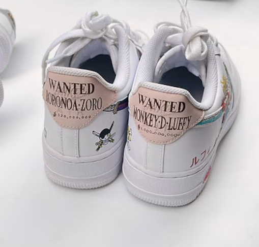 Tênis Air Force 1 Personalizado Luffy Zoro