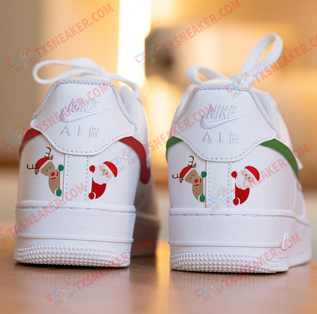 Tênis Air Force 1 Personalizado Christmas Cartoon