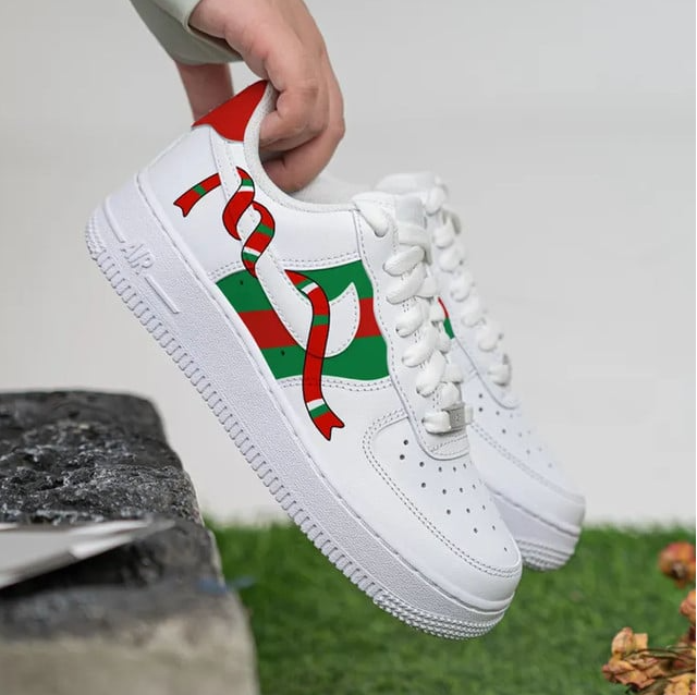Tênis Air Force 1 Personalizado Christmas Cartoon