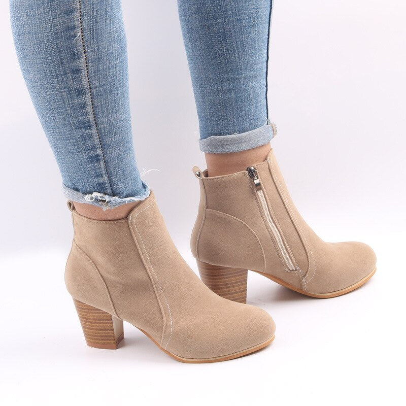 Bota Feminina Estilo Européia - Ankle