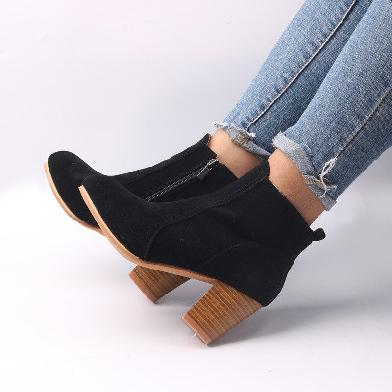 Bota Feminina Estilo Européia - Ankle