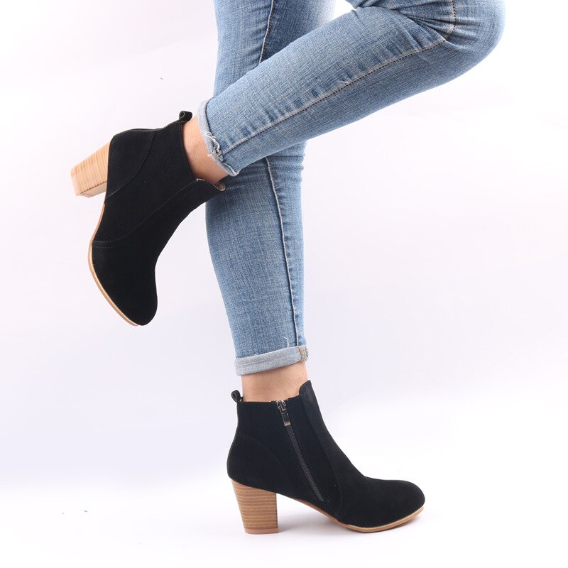 Bota Feminina Estilo Européia - Ankle