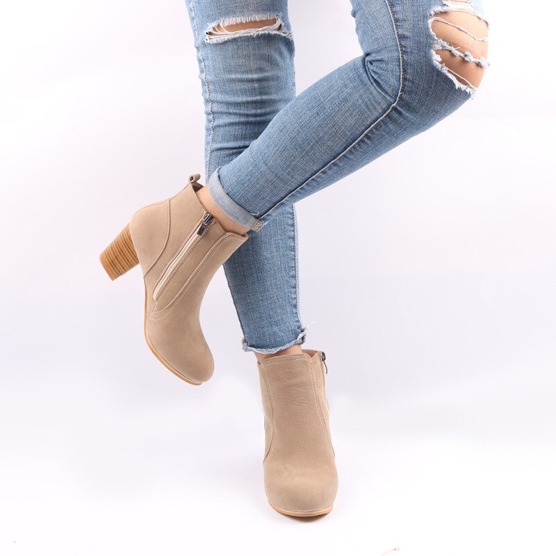 Bota Feminina Estilo Européia - Ankle