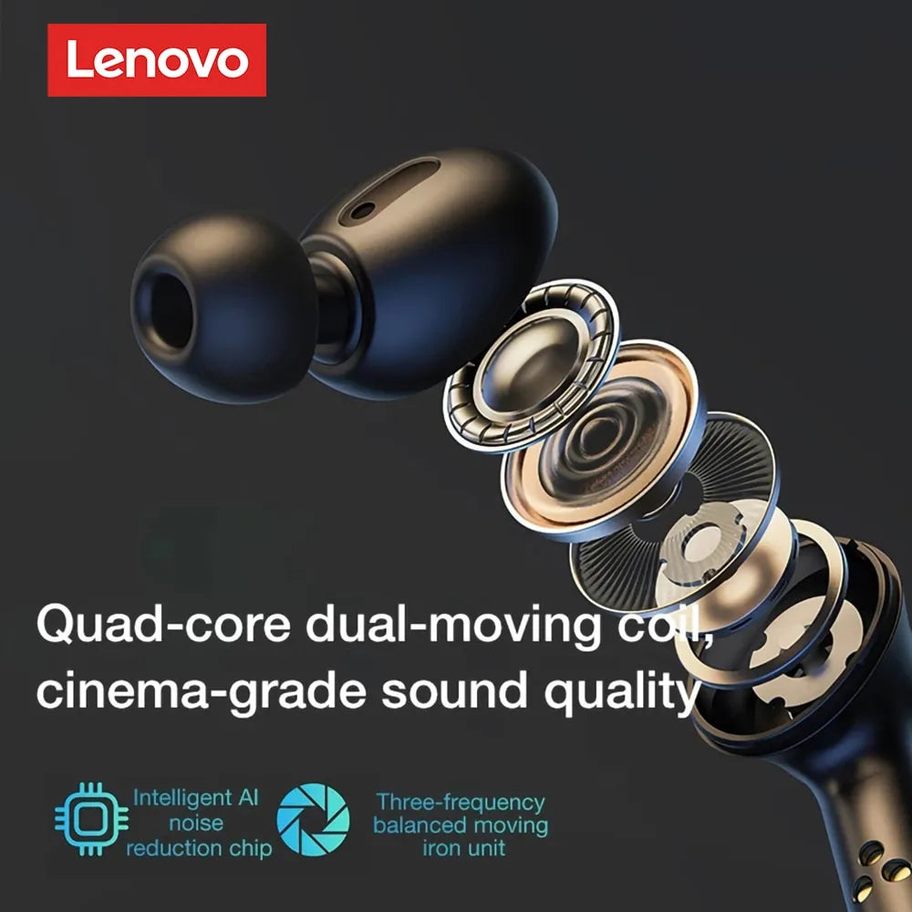 Fone Bluetooth Lenovo LP3 Pro + Carregador Portátil Kuulaa - Envio nacional