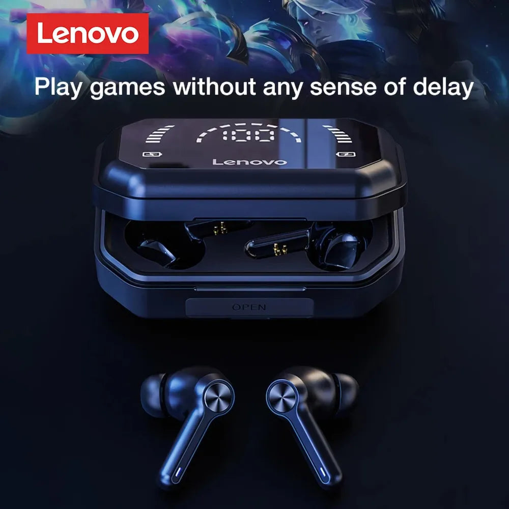 Fone Bluetooth Lenovo LP3 Pro + Carregador Portátil Kuulaa - Envio nacional