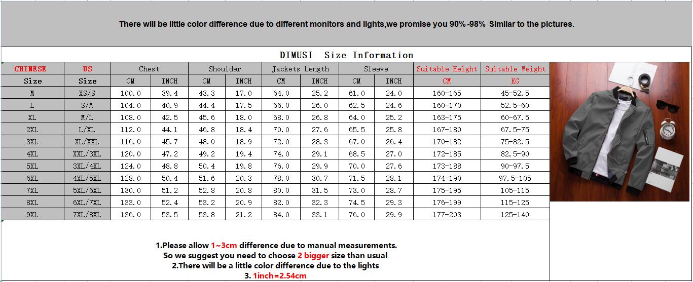 Jaqueta Dimusi primavera masculina