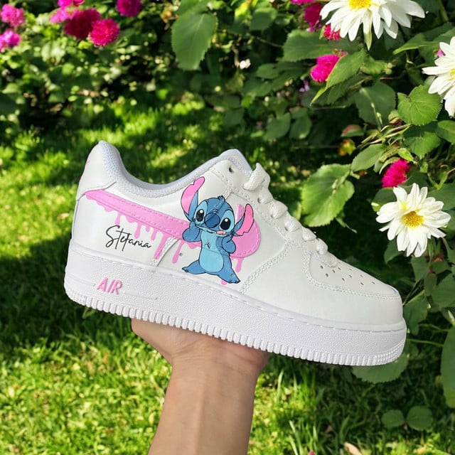 Tênis Air Force 1 Personalizado Stitch