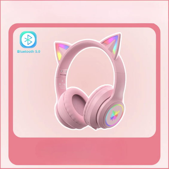 Fone de Ouvido Gatinha RGB B90 Envio Nacional