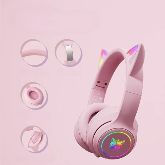 Fone de Ouvido Gatinha RGB B90 Envio Nacional