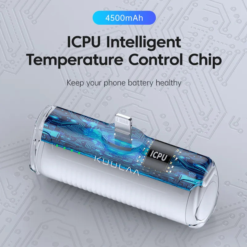 Mini Carregador Portátil KUULAA 4500mAh - Envio Nacional