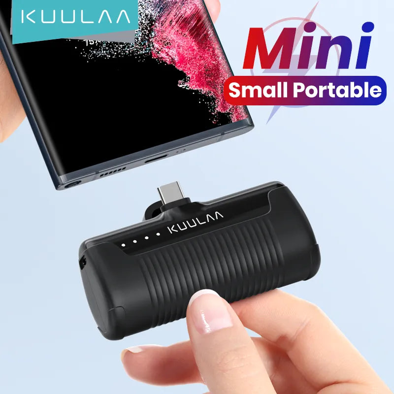 Mini Carregador Portátil KUULAA 4500mAh - Envio Nacional
